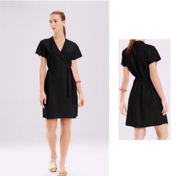 ponte wrap dress